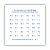 Cosco Letters, Numbers and Symbols, Adhesive, 2", Black, 84 Characters 098131